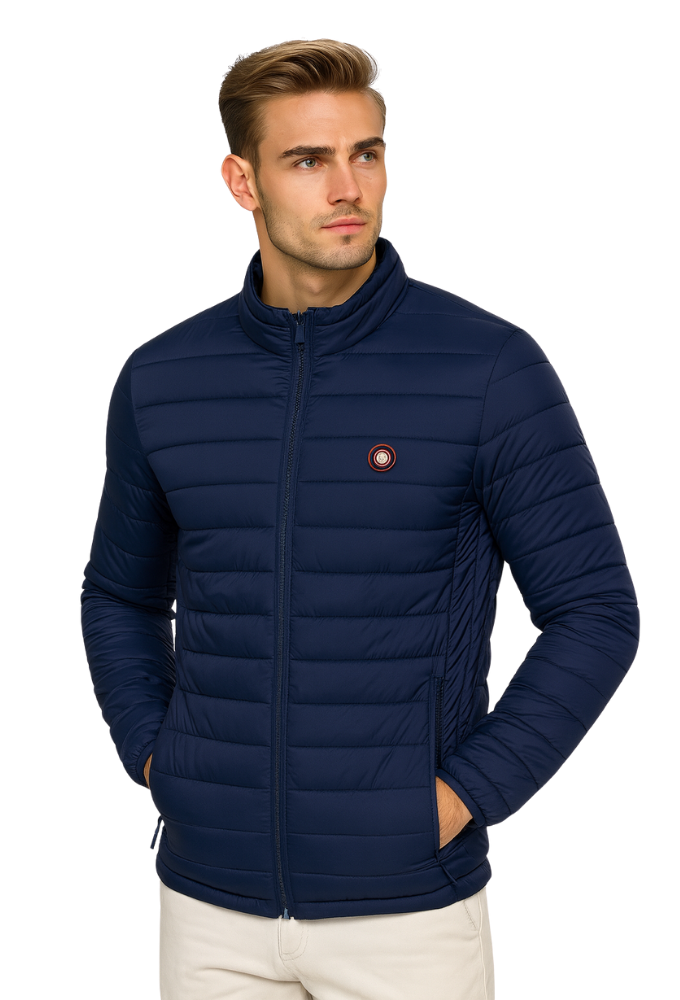 Cazadora Acolchada Azul Marino Urban Button - Imagen 2