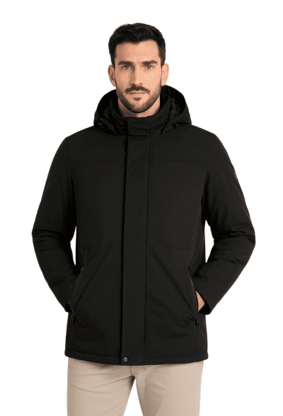 Parka Hombre Negra Dos Galgos