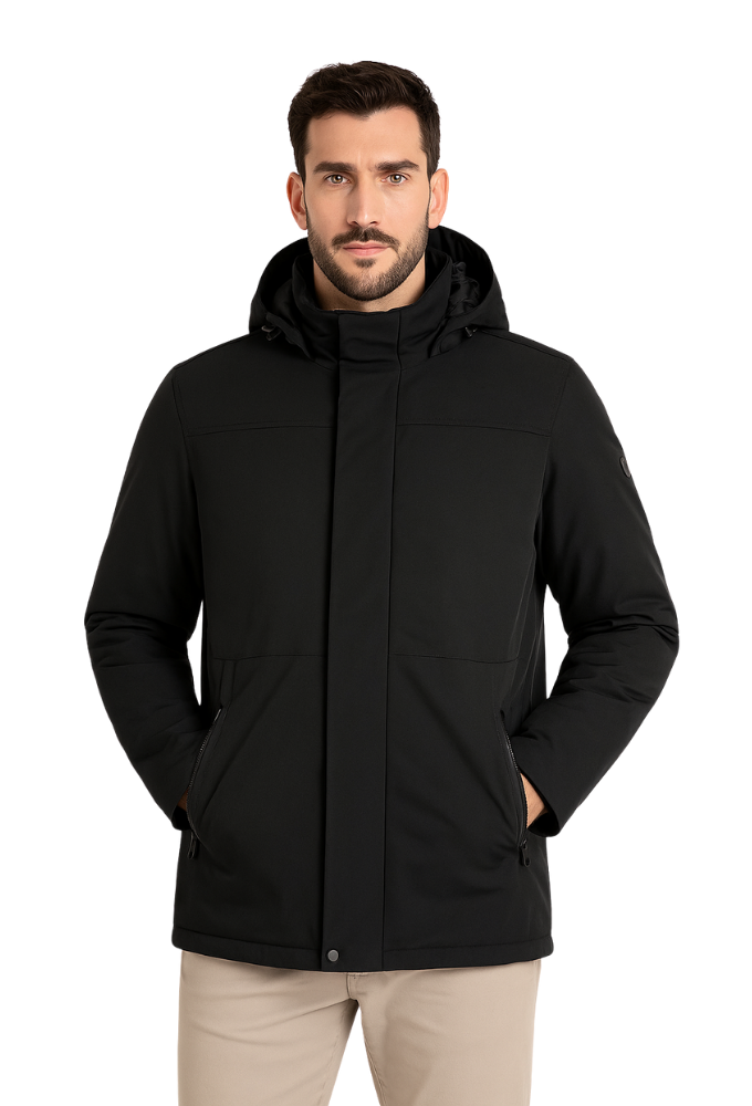 Parka Hombre Negra Dos Galgos