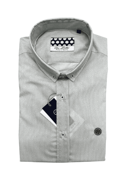 Camisa Verde Claro Microestampada Urban Button