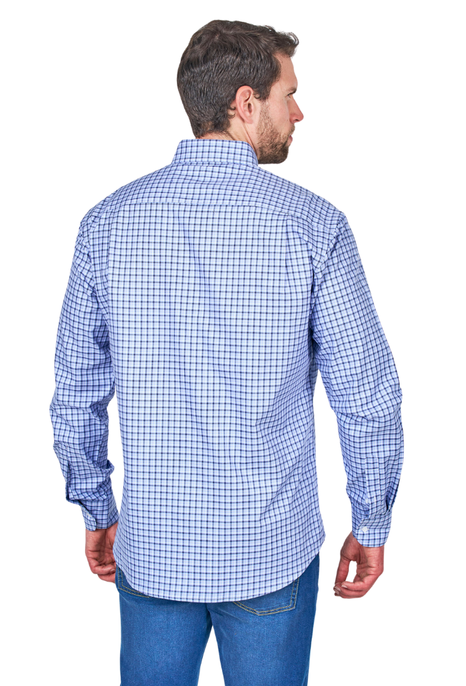 Camisa de viyela de cuadros azul Sts - Imagen 4