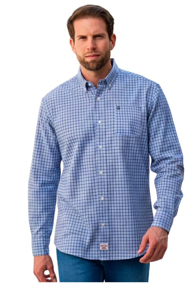 Camisa de viyela de cuadros azul Sts