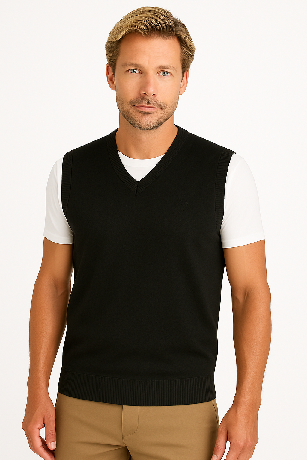 Chaleco de punto básico negro Martin´s