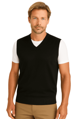 Chaleco de punto básico negro Martin´s