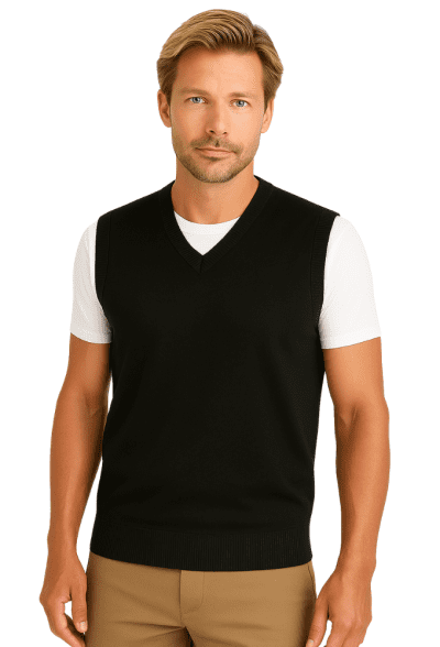 Chaleco de punto básico negro Martin´s