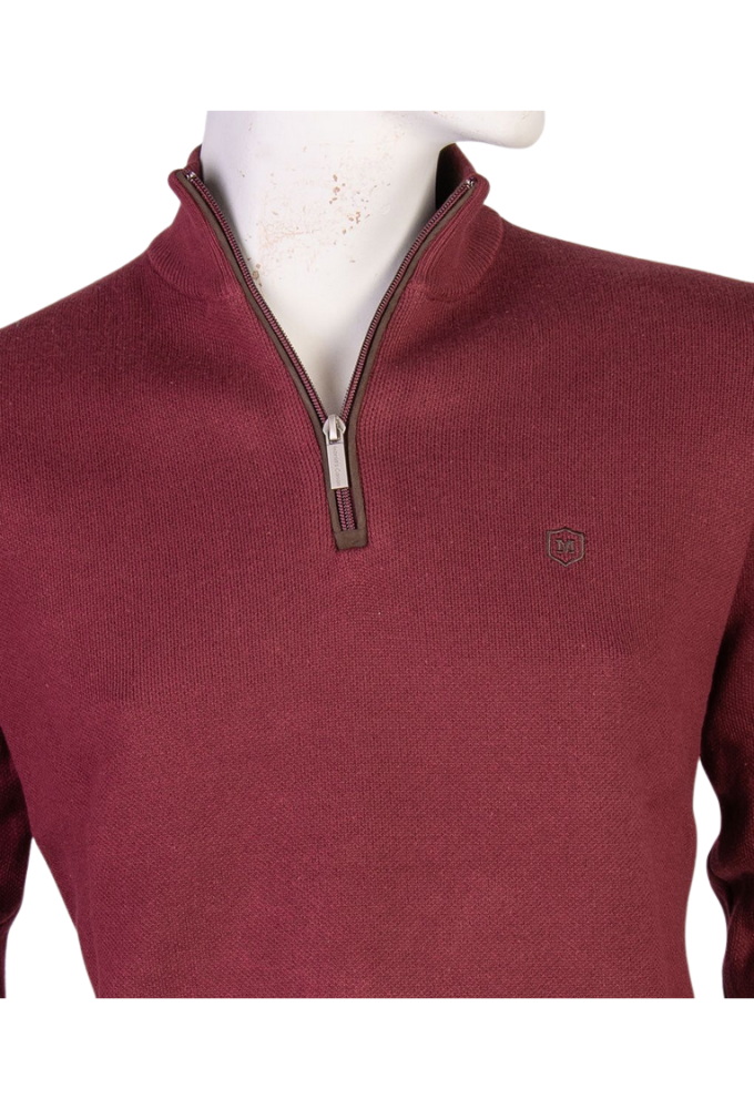 Jersey cuello cremallera granate Martin´s - Imagen 2