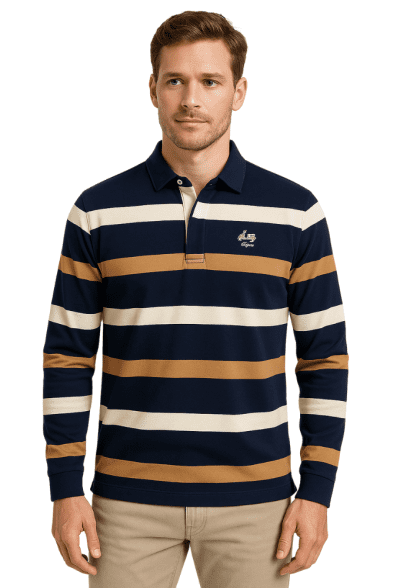 Polo rayas Hombre Manga Larga La Vespita