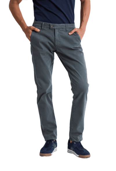 Pantalón chino slim petroleo Williot