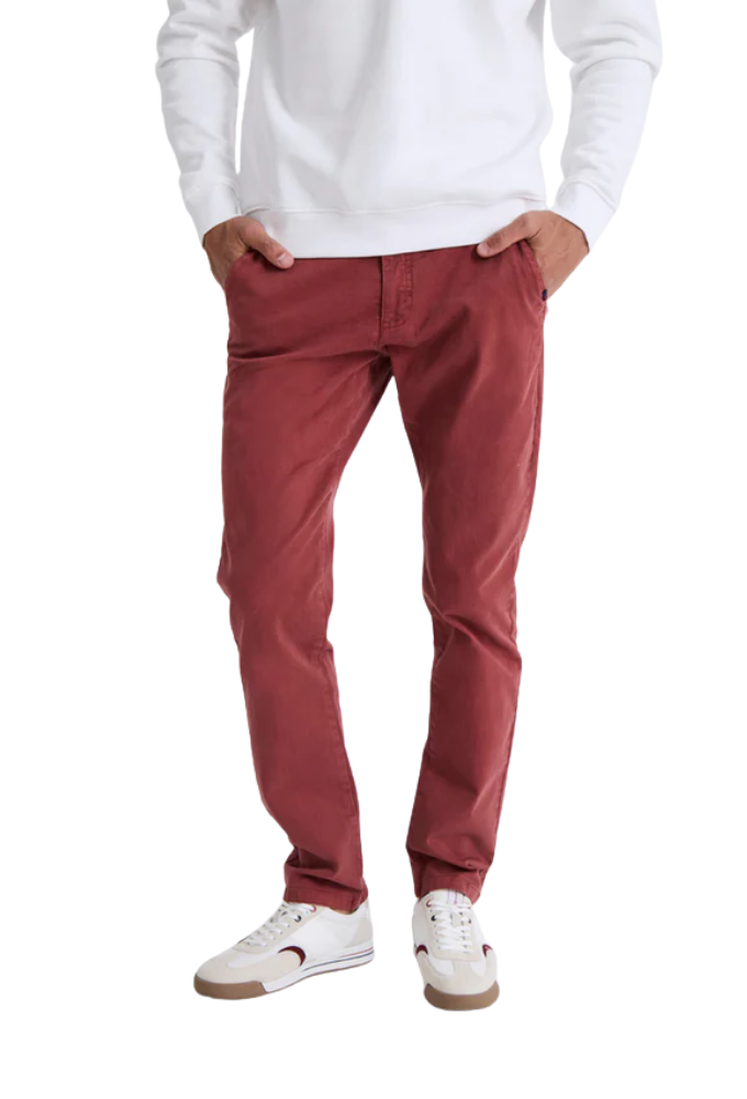 Pantalón chino slim burdeos Williot - Imagen 2
