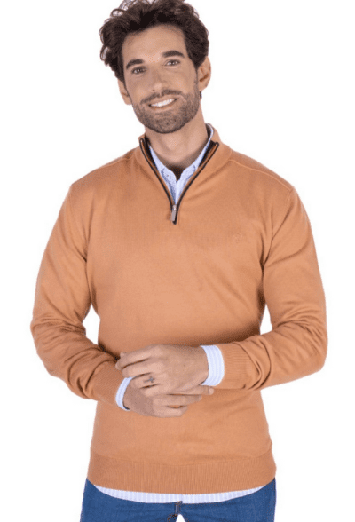 Jersey cuello cremallera Martin´s naranja