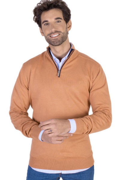 Jersey cuello cremallera Martin´s naranja