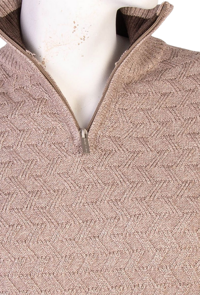 Jersey trenzado cremallera tostado Martin´s - Imagen 2