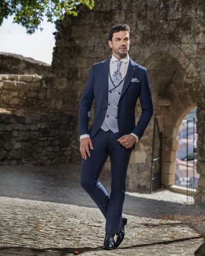 Traje novio Giovanni Ricci Capri azul