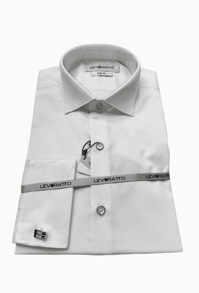 Camisa cuello italiano pajarita levoratto