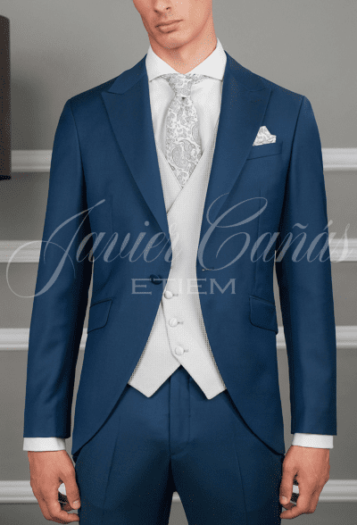 Chaleco plata picado azul Etiem 7590