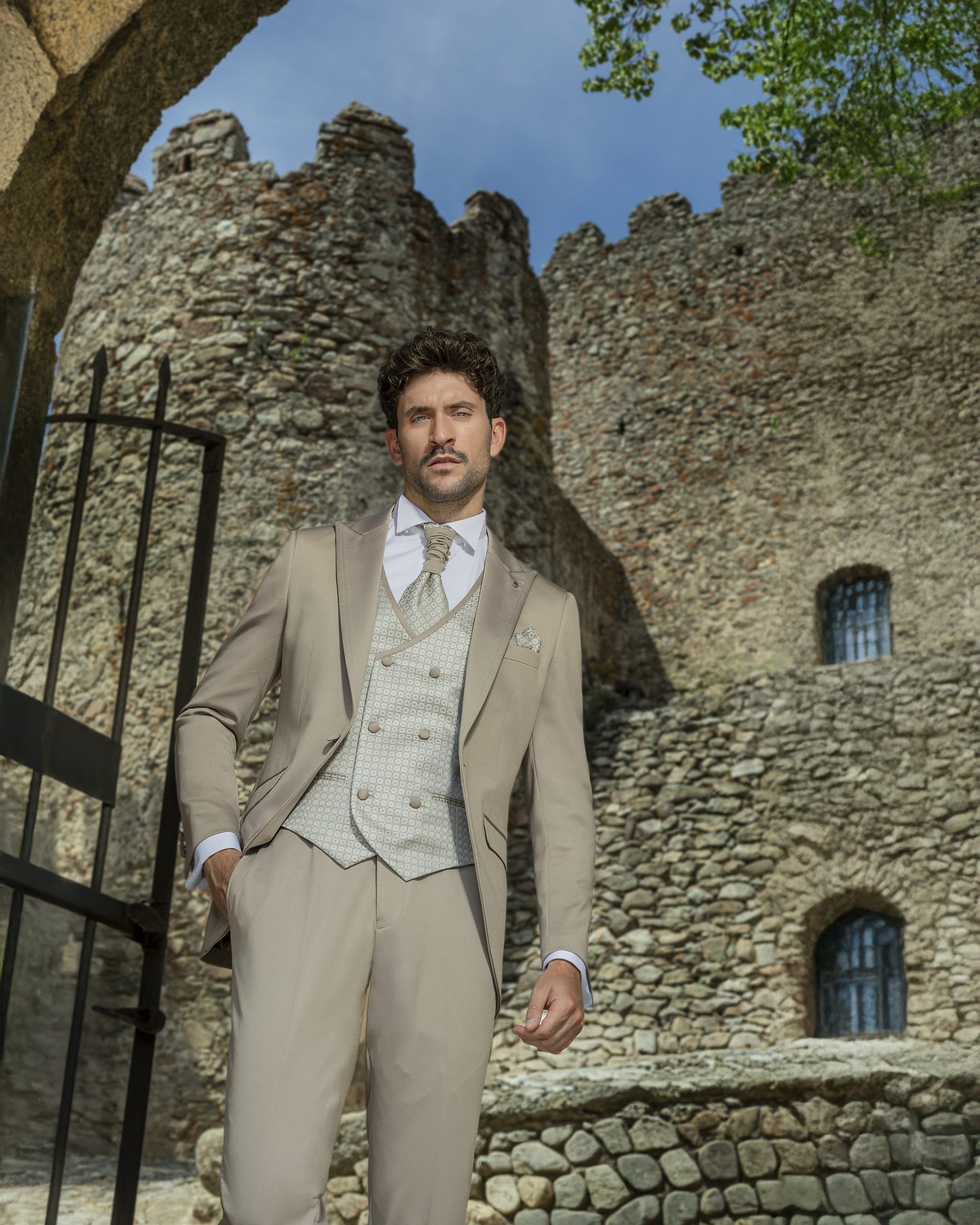 Traje novio Giovanni Ricci firence Beige - Imagen 3