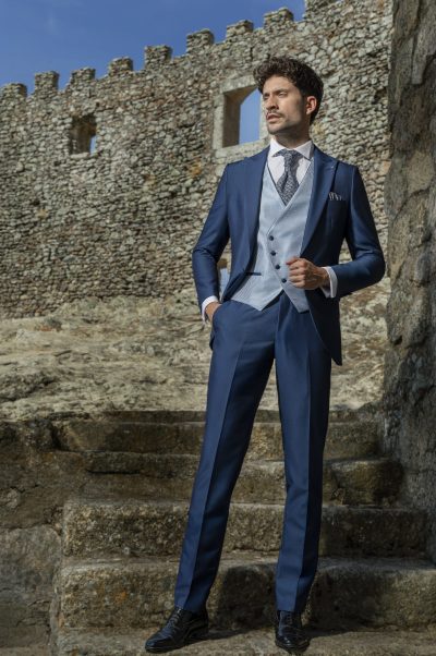 Traje novio Giovanni Ricci Bari Azulón