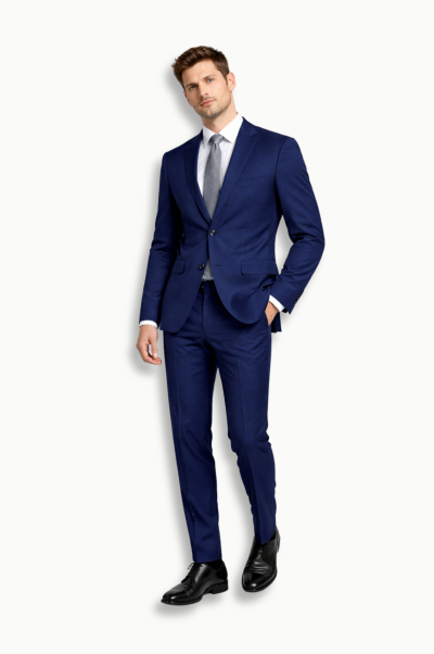 Traje slim fit basic azul Selinac
