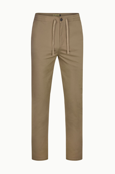 Pantalón jogger elástico tostado