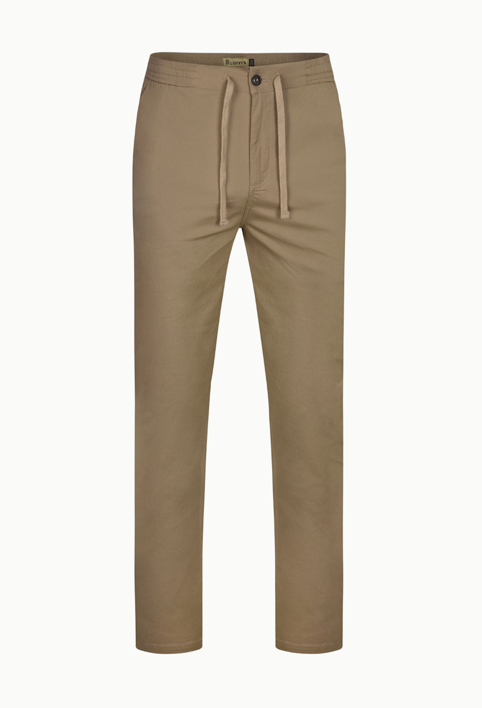 Pantalón jogger elástico tostado