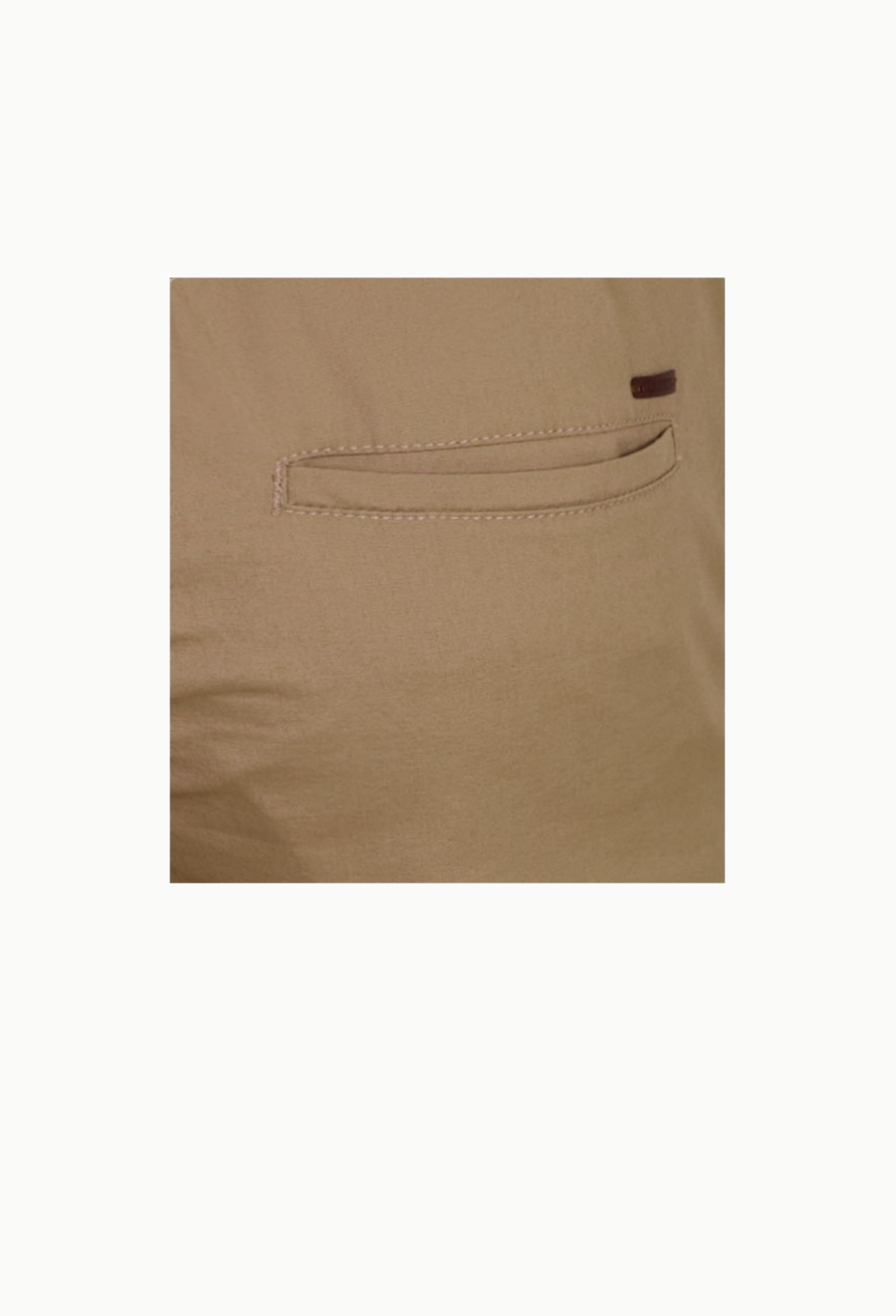 Pantalón jogger elástico tostado - Imagen 3