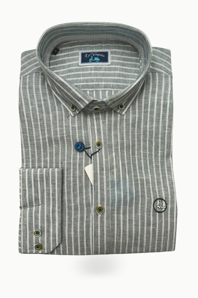 Camisa rayas verdes La Vespita