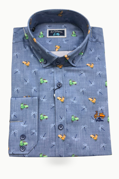 Camisa La Vespita vespas hombre