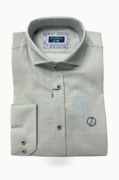 Camisa verde estampada La Vespita
