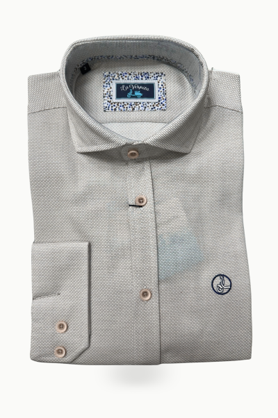 Camisa gris estampada La Vespita