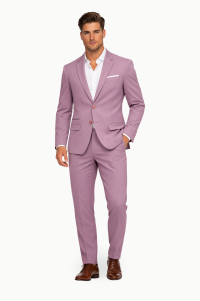 Traje rosa malva Nostra Eleganza Slim Fit