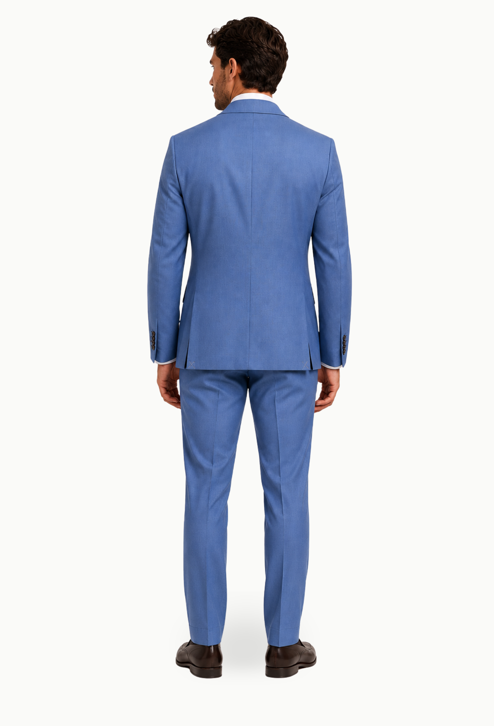 Traje azul claro ojo de perdiz Alexander&Co Semi Slim Fit - Imagen 4