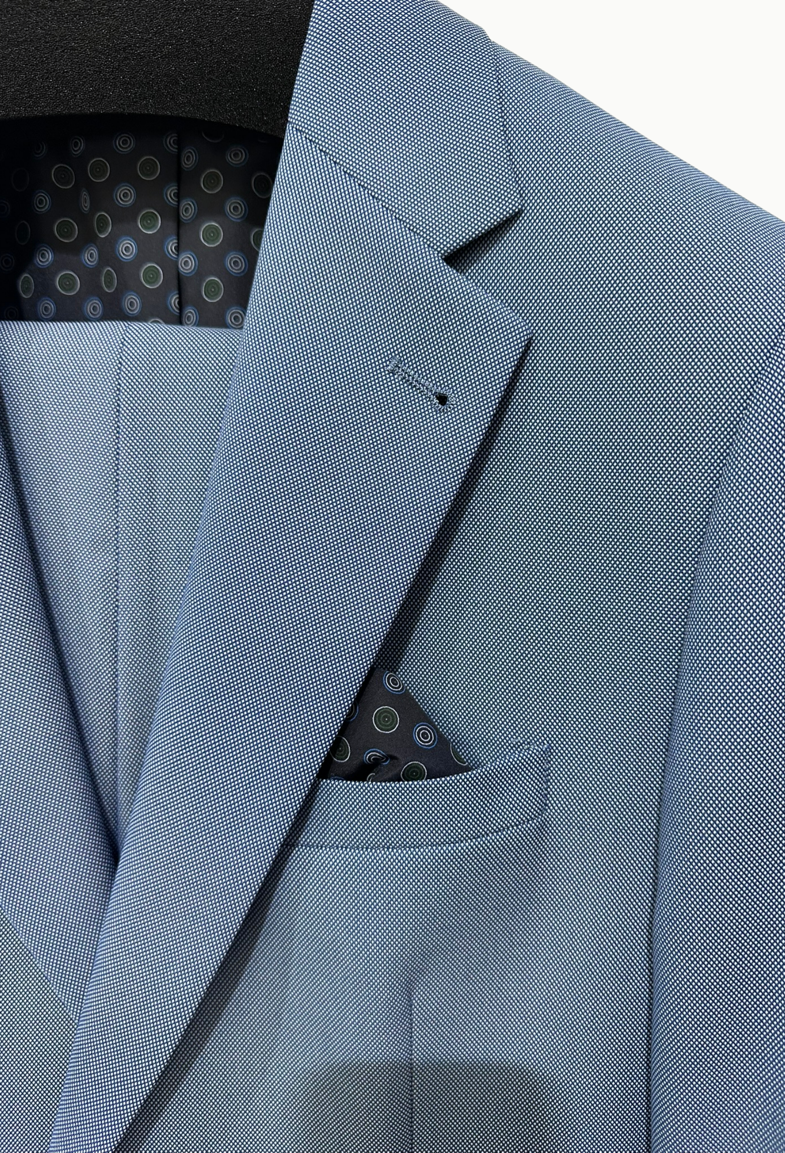 Traje azul claro ojo de perdiz Alexander&Co Semi Slim Fit - Imagen 7
