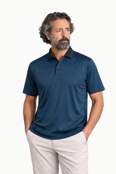 Polo técnico Roberto Bassi elástico transpirable hombre