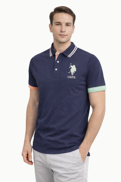 Polo Arny US Polo Assn. algodón Piqué azul marino