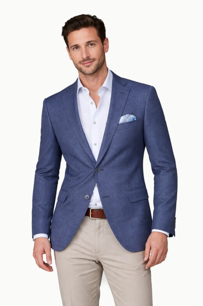 Americana semi slim jaspeada hombre capelhi