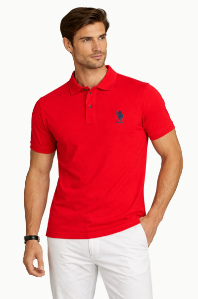 Polo Flynn U.S. Polo Assn. Hombre rojo