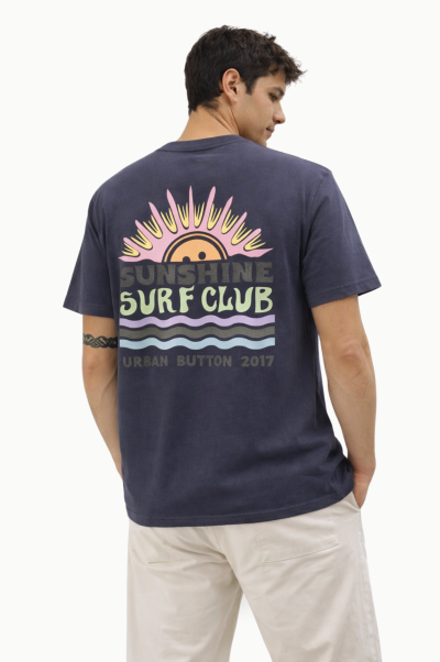 Camiseta Urban Button Surf Plomo