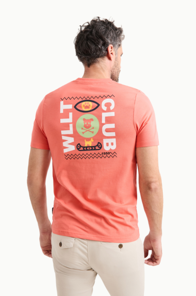 Camiseta Williot Canoa coral Hombre