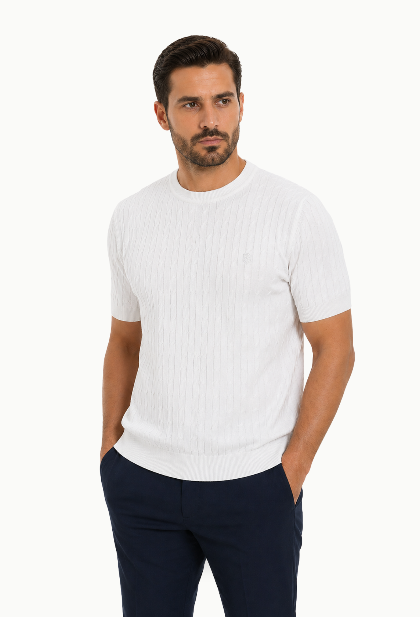 Suéter Martín’s Cotton Hombre 100% Algodón Blanco