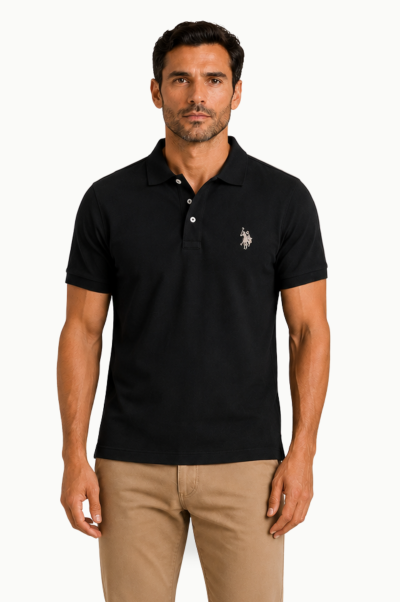 Polo U.S. Polo Assn. Arn negro 100% Hombre