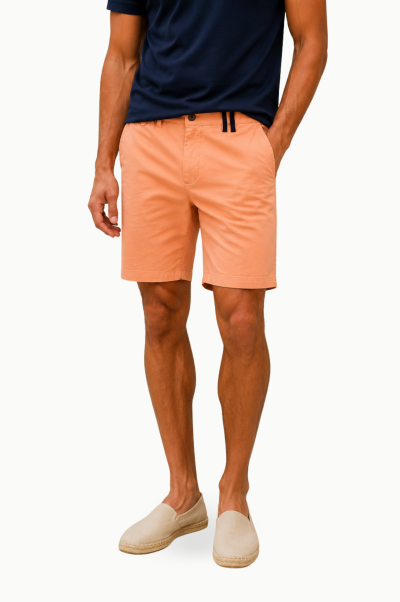 Bermuda naranja fluor Williot algodón hombre