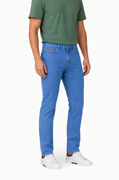 Vaquero Hombre Coronel Tapioca Sabinal Super Fino y Fresco Azul claro