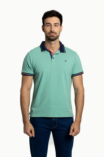 Polo esmeralda Rever Hombre  Super Fresco