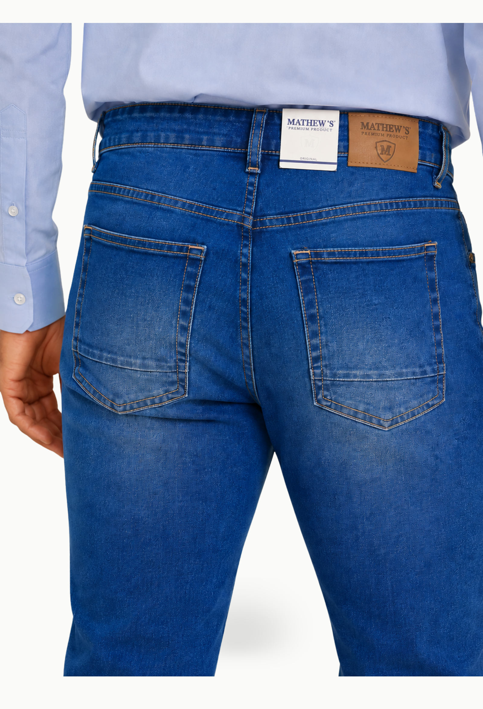 Vaquero Mathew’s Saturno regular Hombre Azul - Imagen 3