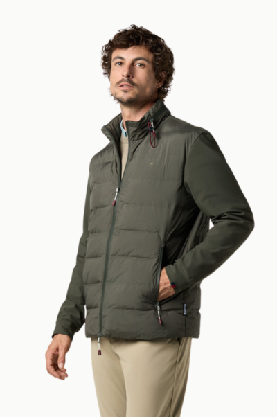 Chaqueta técnica híbrida verde Williot