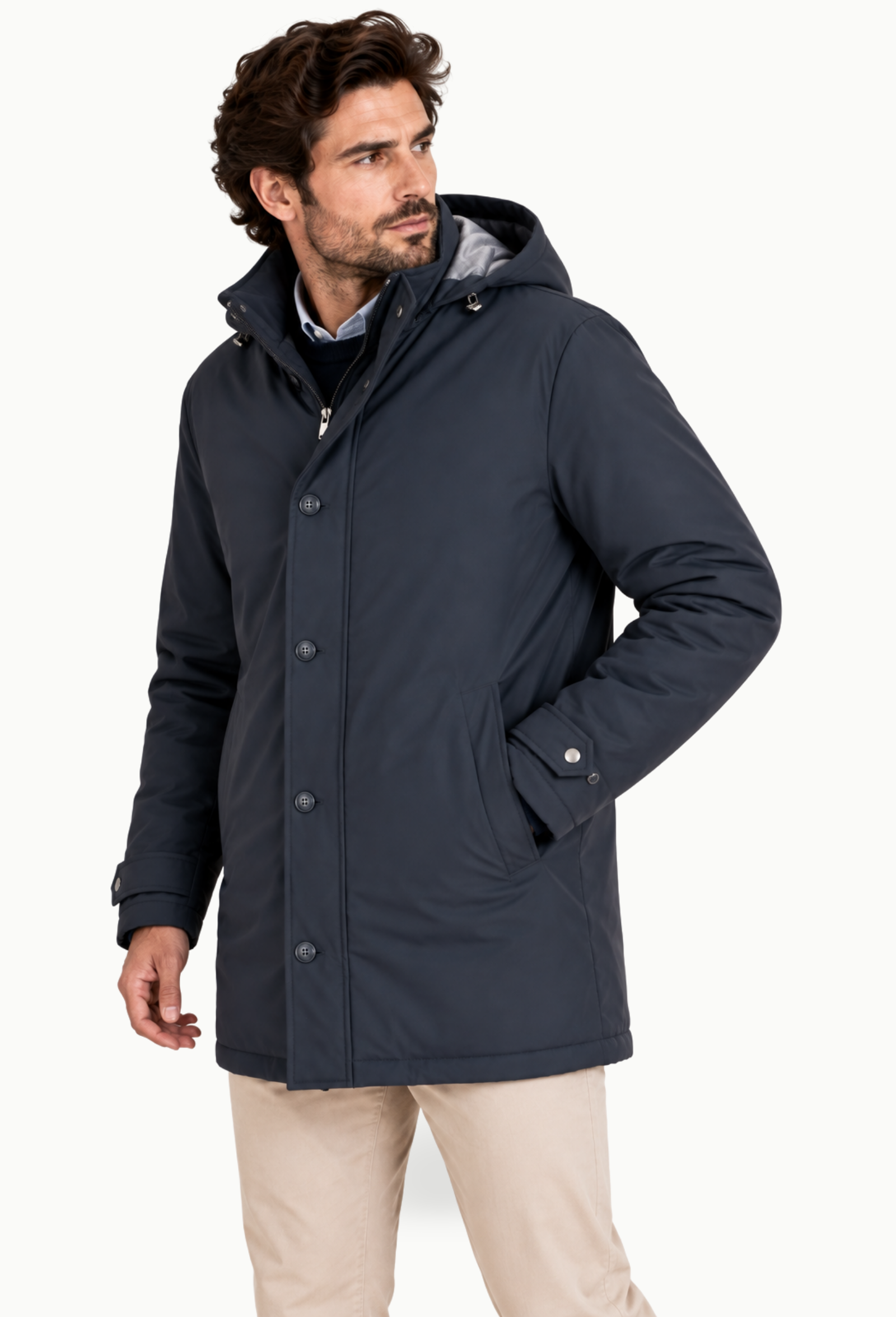 Parka Javier Lobato Romero Azul Marino - Imagen 2