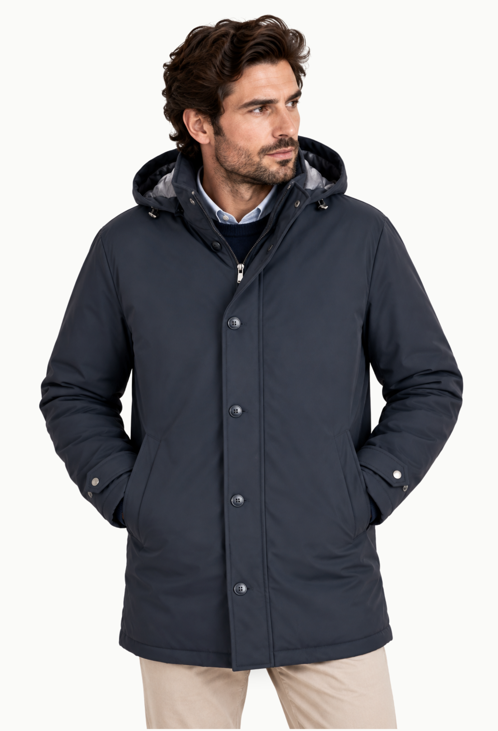 Parka Javier Lobato Romero Azul Marino