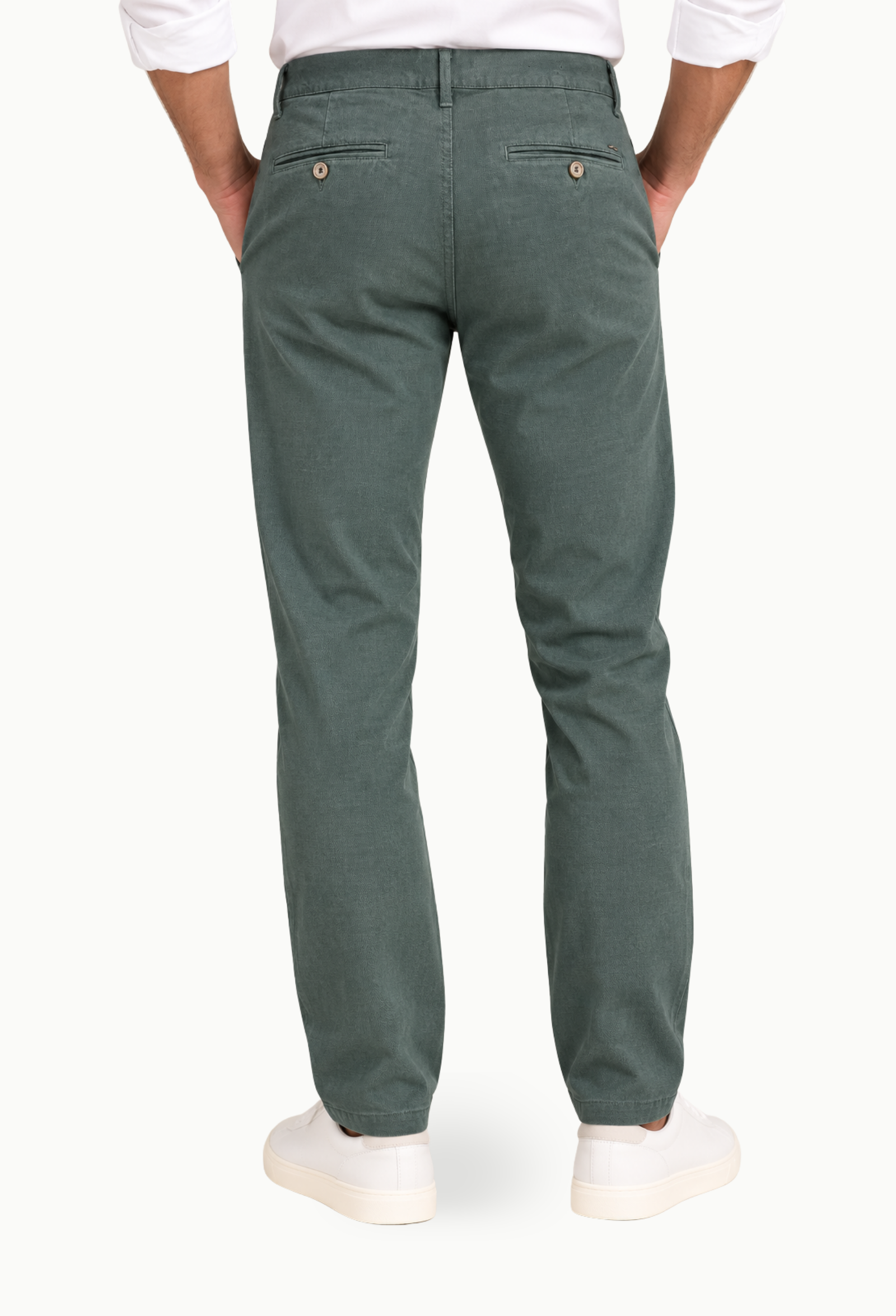 Pantalón chino Black Moustache Falso liso verde - Imagen 3