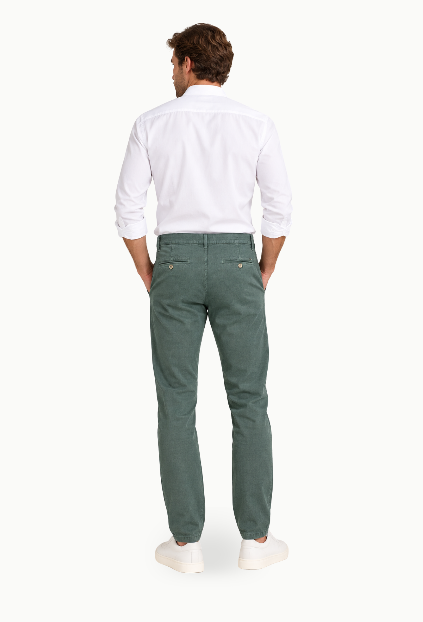 Pantalón chino Black Moustache Falso liso verde - Imagen 4
