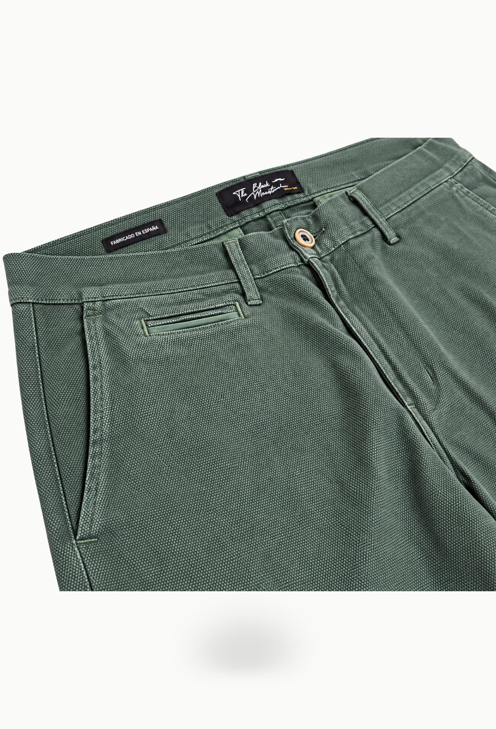 Pantalón chino Black Moustache Falso liso verde - Imagen 9
